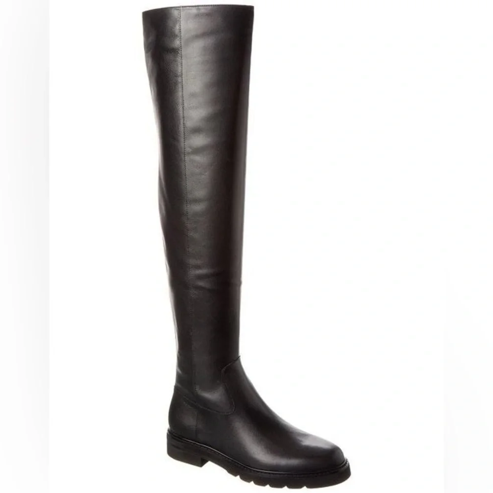 Best over the knee! Stuart Weitzman Chicago lug sole all leather boots w/ zipper